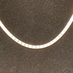 💥NWOT STRLNG SLVR DIAMOND CUT HERRINGBONE NECKLACE💥